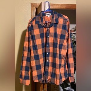 Mens Plaid Button Up Shirt